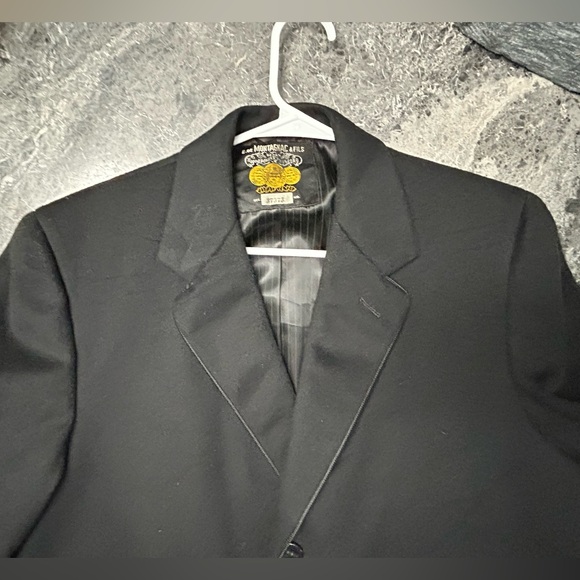 Genuine Montagnac & Fils Overcoat Sz 44/46 black - Picture 7 of 12